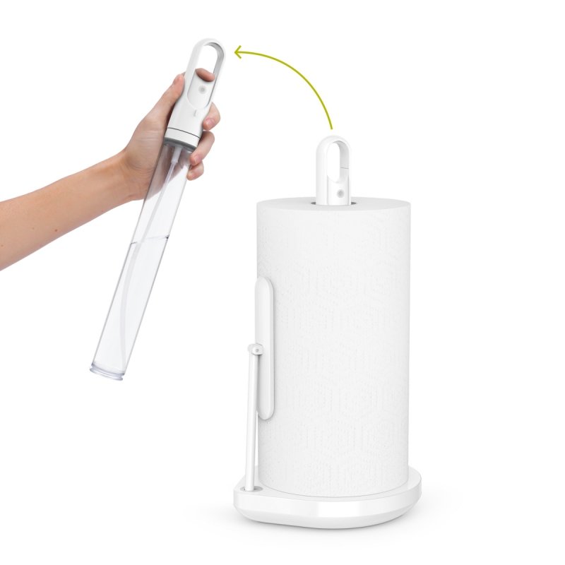 simplehuman TENSION ARM Stojak na Ręczniki Papierowe ze Spryskiwaczem / Biały