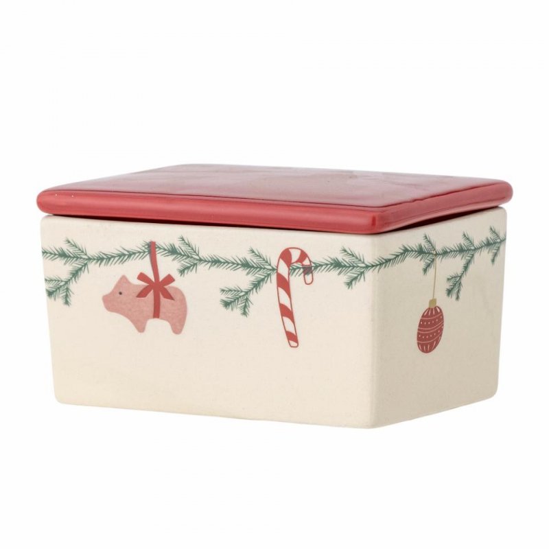 Bloomingville CHRISTMAS YULE Ceramiczna Maselniczka Świąteczna