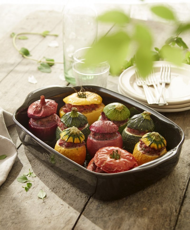 Emile Henry NATURAL CHIC Prostokątna Forma - Naczynie do Zapiekania 36,5x23,5 cm / Szare Perła