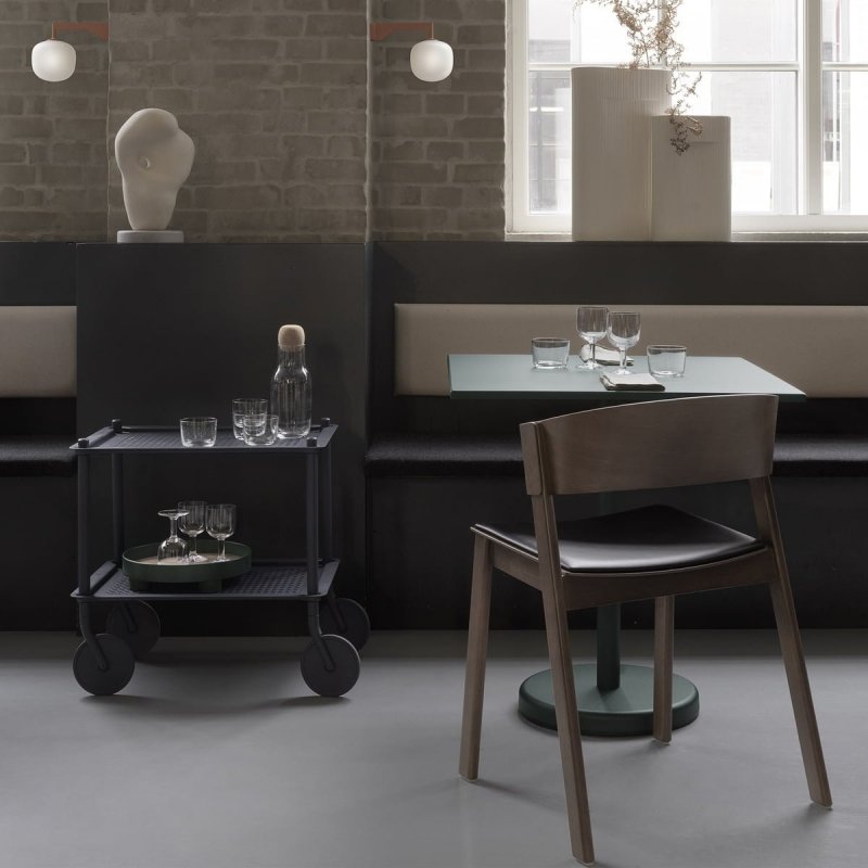 Muuto FLOW Wózek na Kółkach 2 Półki / Taupe