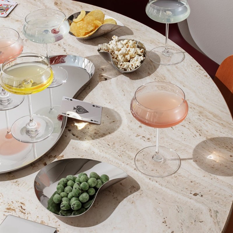 Georg Jensen INDULGENCE Stalowe Miseczki do Przekąsek 3 Szt. / Srebrne
