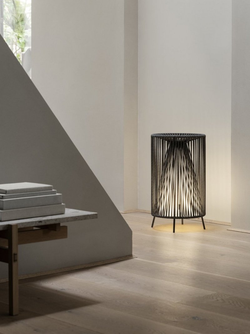 Blomus ROPE Bezprzedwodowa Przenośna Lampa LED / Szara