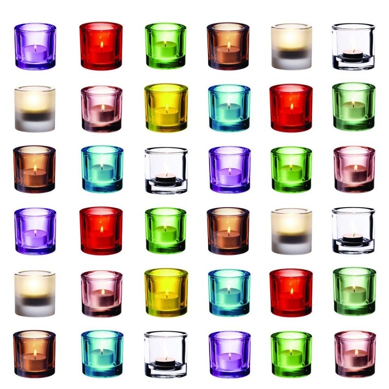 Iittala KIVI Świecznik Tealight / Jasnoniebieski