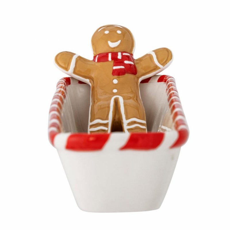 Bloomingville CHRISTMAS GINNIE Ceramiczna Miseczka Świąteczna na Pierniczki