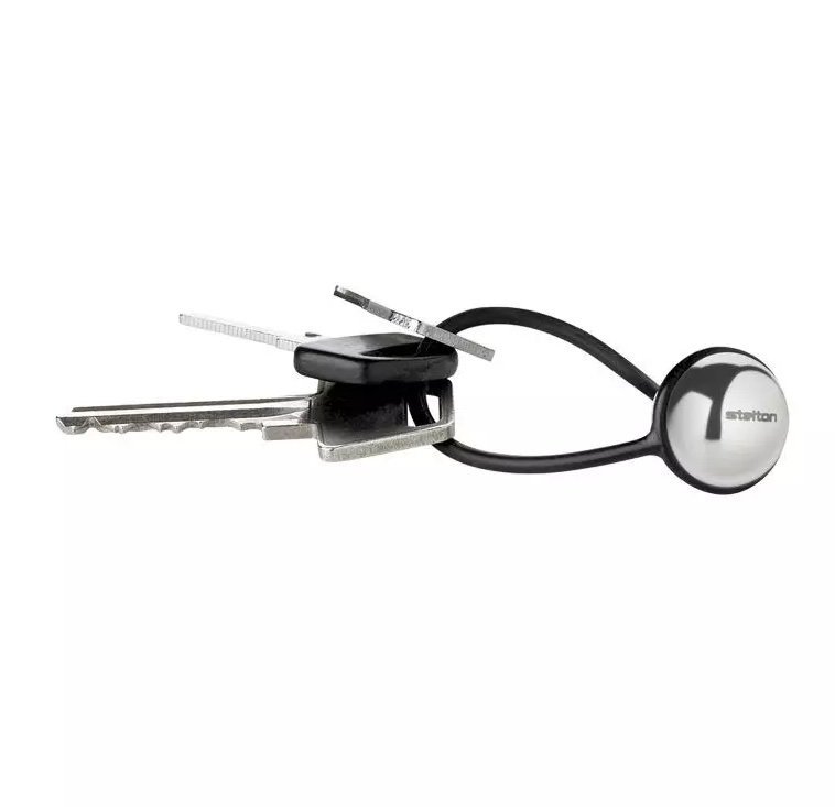 Stelton RING Stalowy Brelok do Kluczy / Czarny 