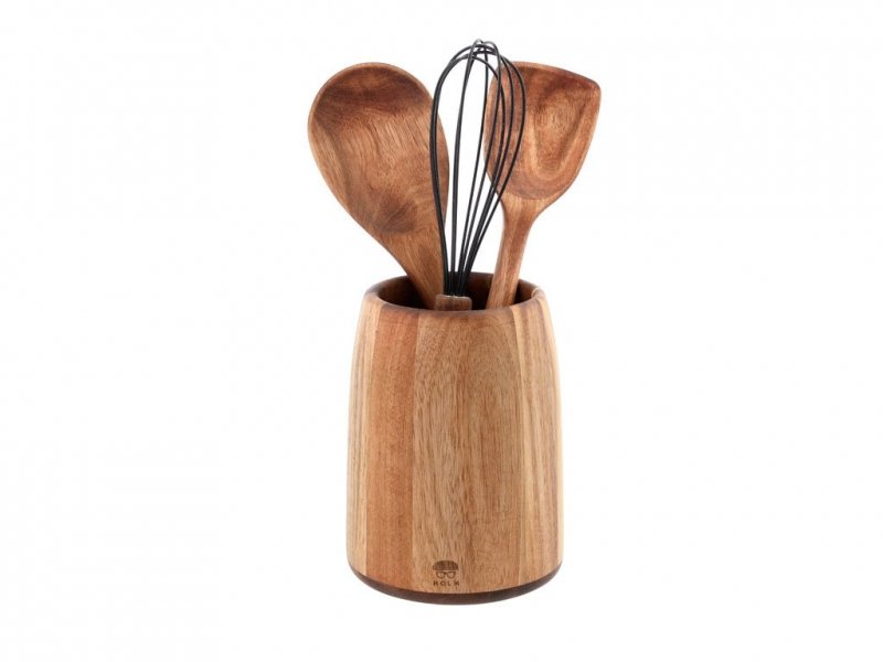 Holm WOODEN Drewniany Pojemnik na Akcesoria Kuchenne