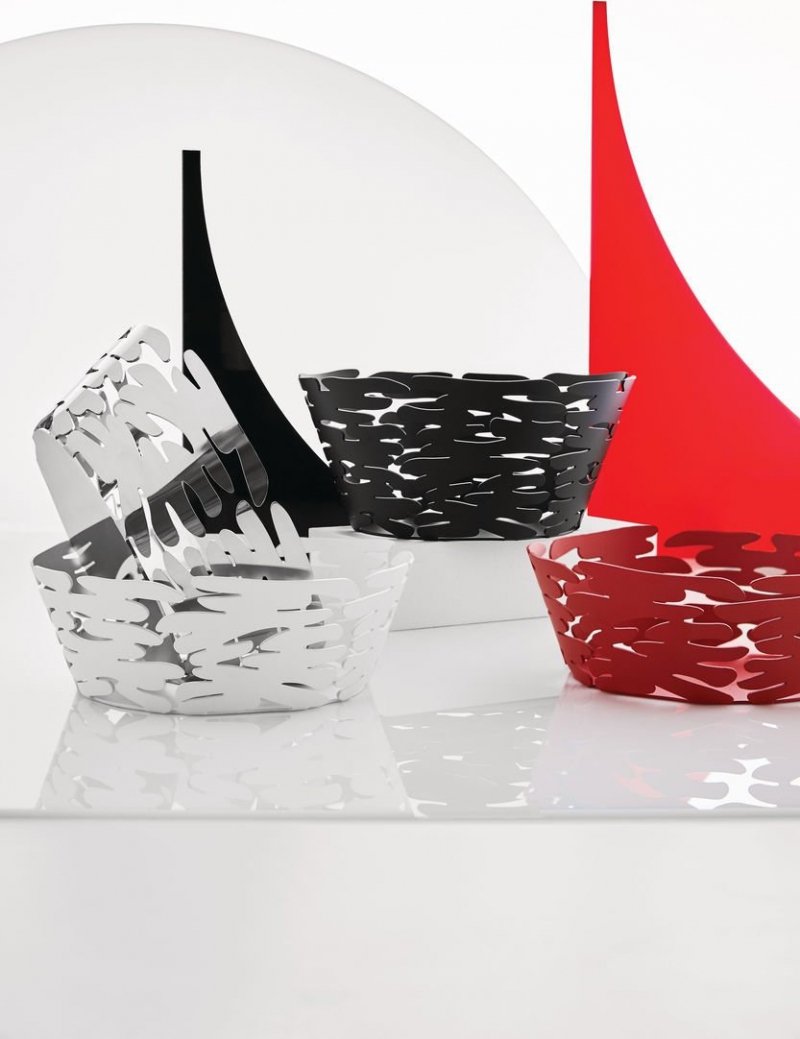 Alessi BARKET Misa - Kosz na Owoce 18 cm Biały