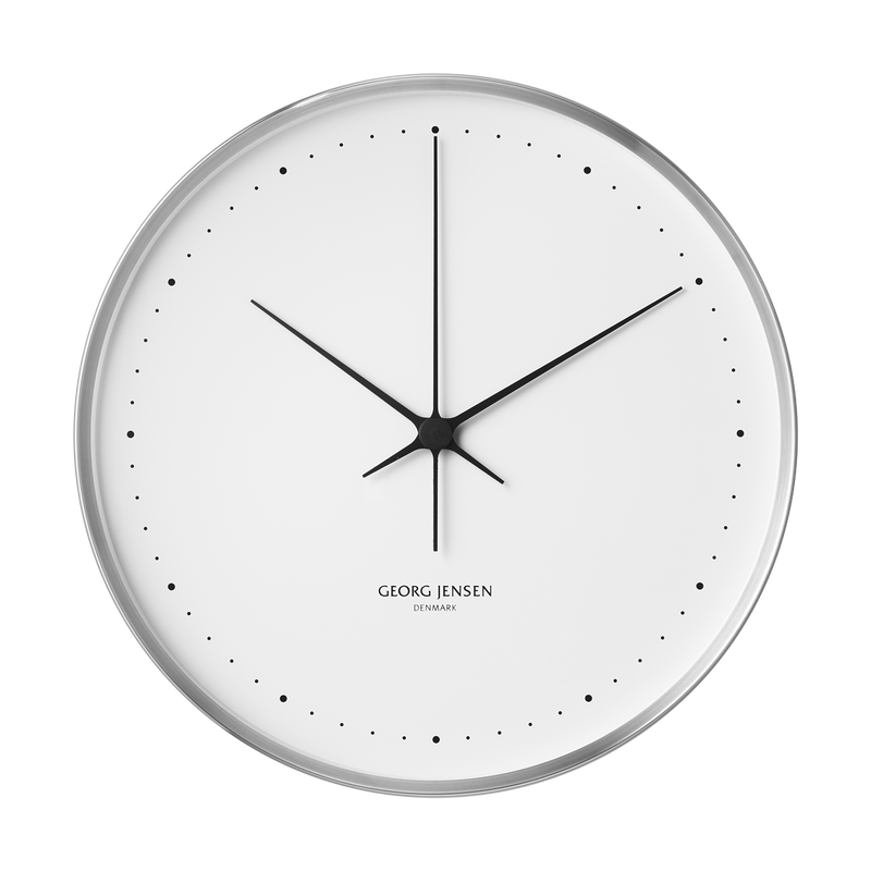 Georg Jensen KOPPEL Zegar Ścienny 40 cm Srebrny