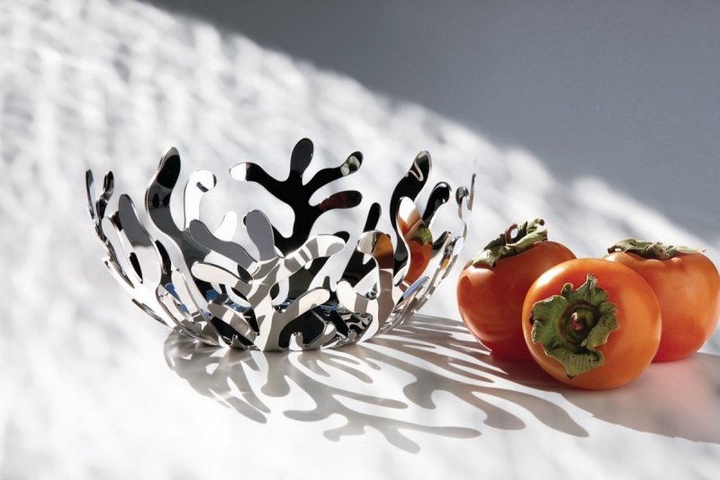 Alessi MEDITERRANEO Stalowy Kosz na Owoce 29 cm / Srebrny Połysk