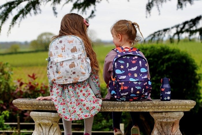 Lund London LITTLE Plecak dla Dzieci / Błękitny - Zwierzęta Leśne