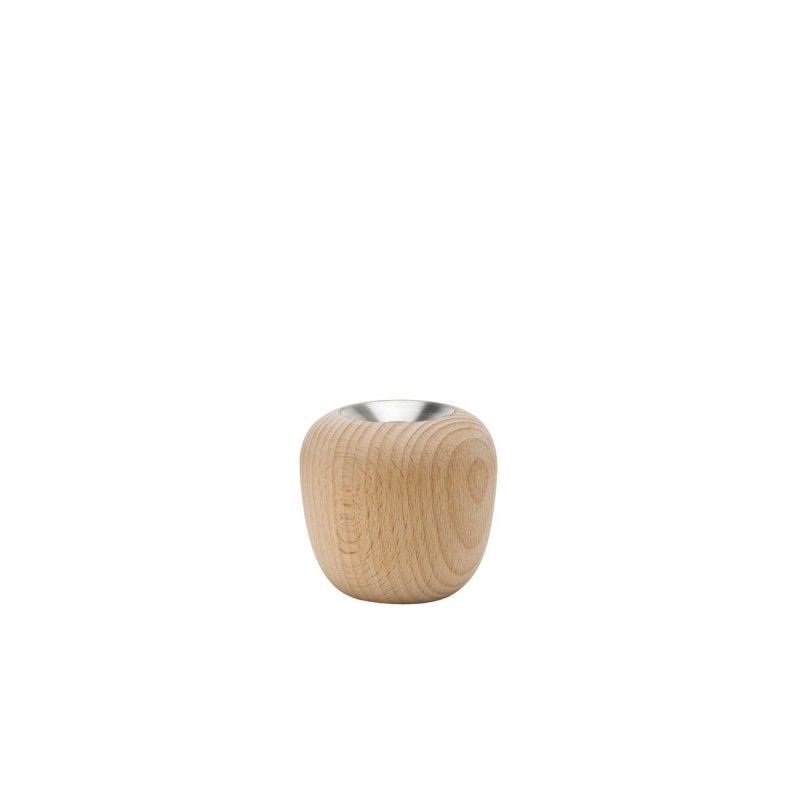 Stelton ORA Świecznik z Drewna Bukowego - S