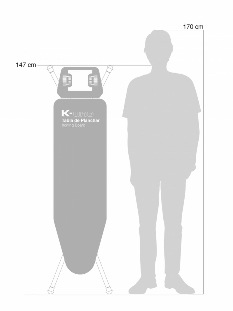 Rolser K-UNO Deska do Prasowania / Czarna