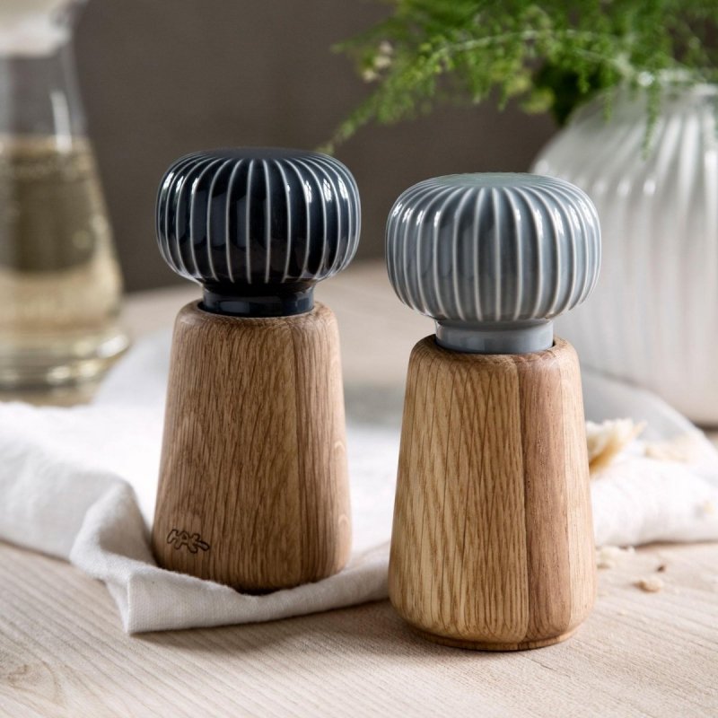 Kähler HAMMERSHØI Młynek do Soli lub Pieprzu 14,5 cm Biały