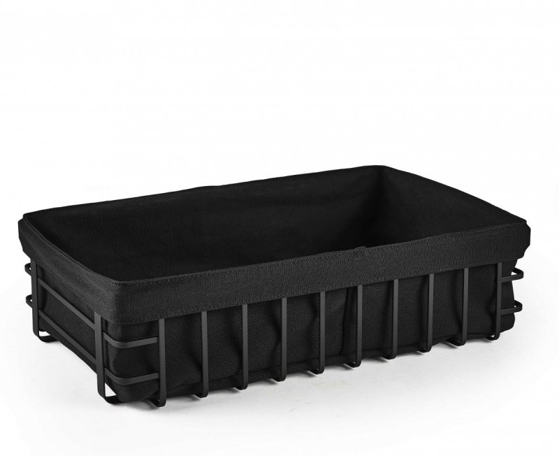 Holm NORDIC Kosz na Pieczywo z Bawełnianym Wkładem 40 cm / Czarny