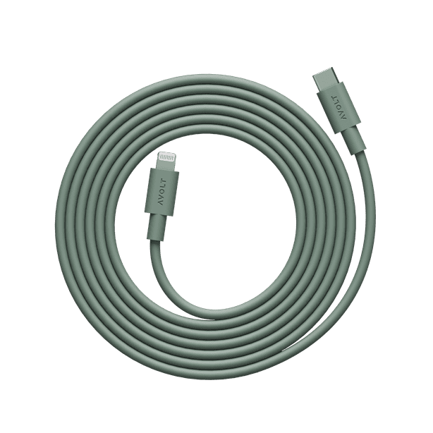 Avolt CABLE 1 Kabel do Ładowania Lightning MFi 2 m / Zielony