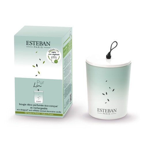 Esteban PARIS Świeca Zapachowa 180 g Ceramiczny Pojemnik / Zapach Pur Lin