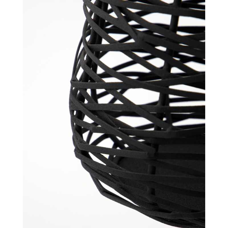 House Doctor UPTO Latarnia - Lampion Metalowy 23,5 cm / Czarny