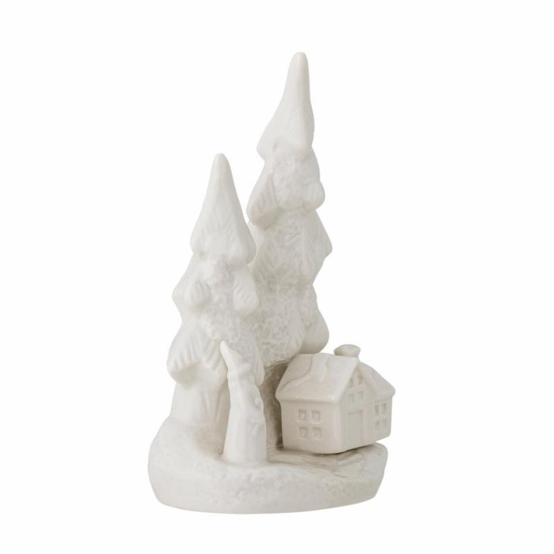 Bloomingville CHRISTMAS FADIMA Figurka - Dekoracja Świąteczna / Biała