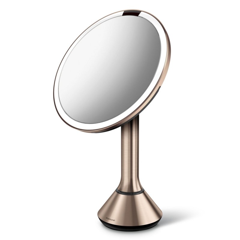 simplehuman SENSOR Lustro Kosmetyczne do Makijażu - Powiększające, z Podświetleniem / Różowe Złoto