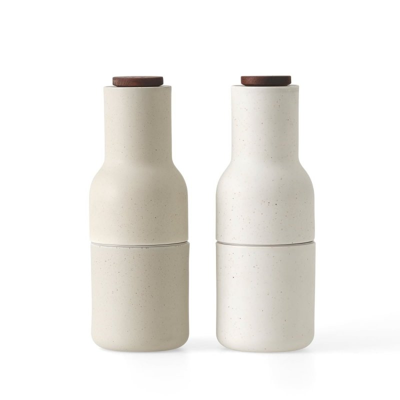 Menu BOTTLE Młynek do Soli i Pieprzu / Ceramiczny Kremowy