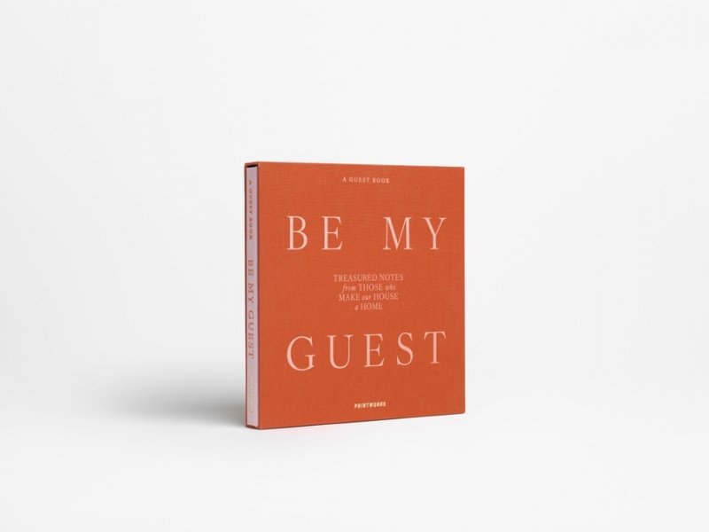 Printworks BOOKS Księga Gości w Półciennej Oprawie / Rdzawa