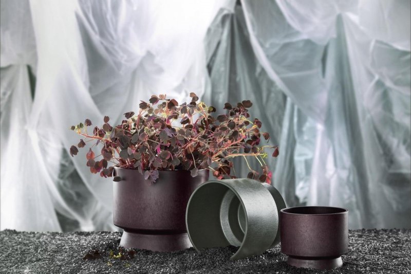 Rosendahl CACHEPOT Doniczka do Kwiatów 19 cm Ciemnoczerwona