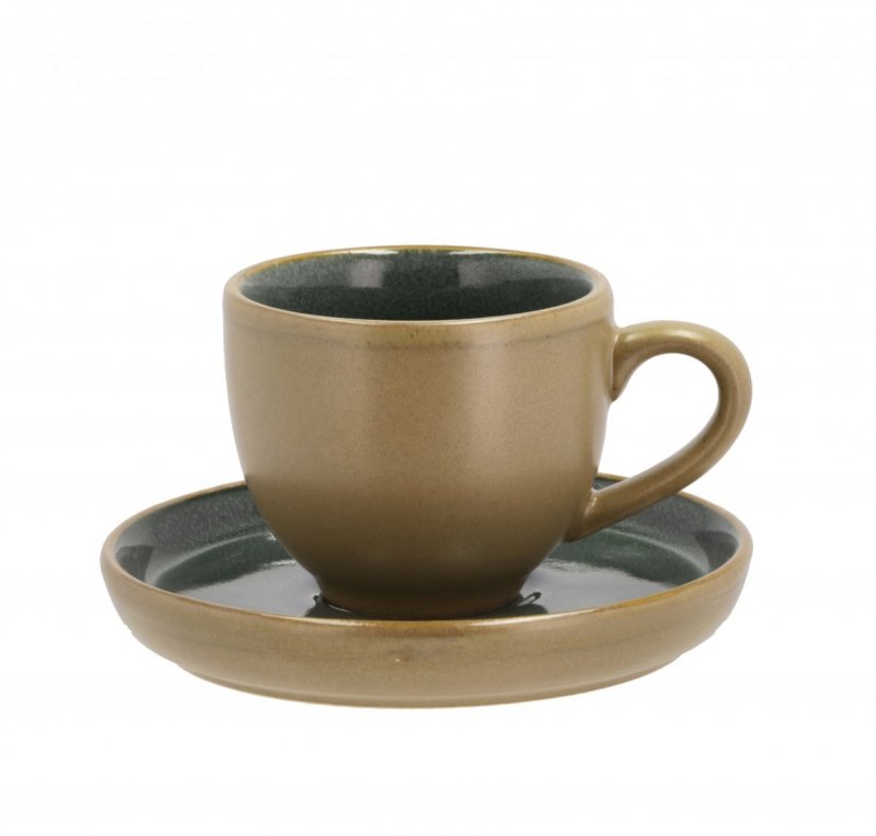Bitz NORDIC Filiżanki ze Spodkiem do Kawy Espresso 70 ml Wood / Forest