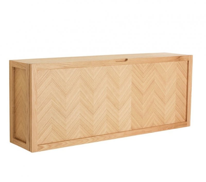 Hubsch HERRINGBONE Dębowa Szafka 100 cm / Ścienna Półka na Buty