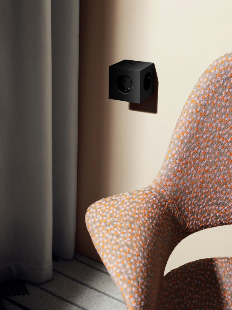 Avolt SQUARE 2 Rozgałęziacz - Listwa Zasilająca / Czarny