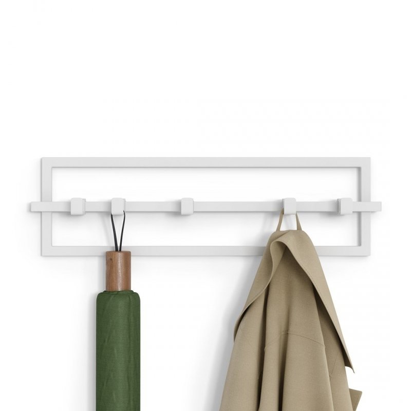 Umbra CUBIKO Wieszak Ścienny 53 cm / Biały