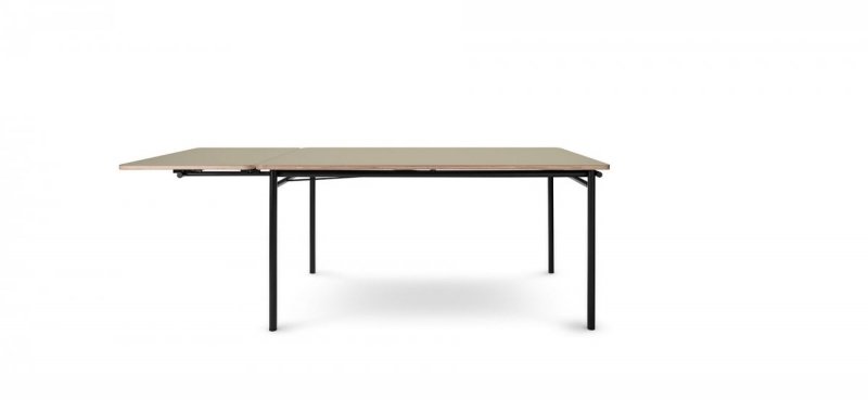 Eva Solo TAFFEL Biurko - Stół Rozkładany 90x150 - 210 cm Czarny / Blat Pebble