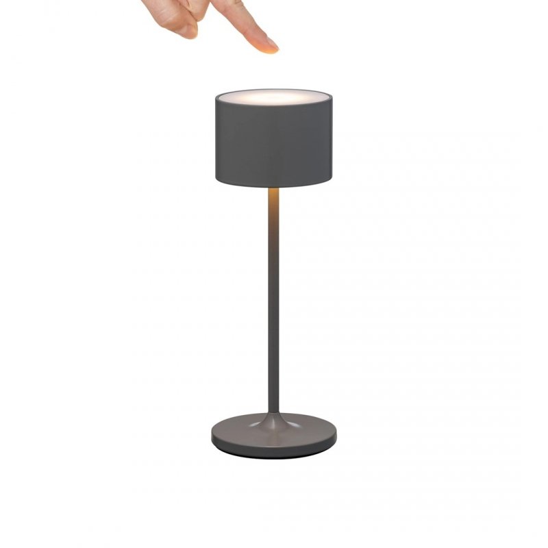 Blomus FAROL MINI Bezprzewodowa Lampa LED / Ciepłoszara