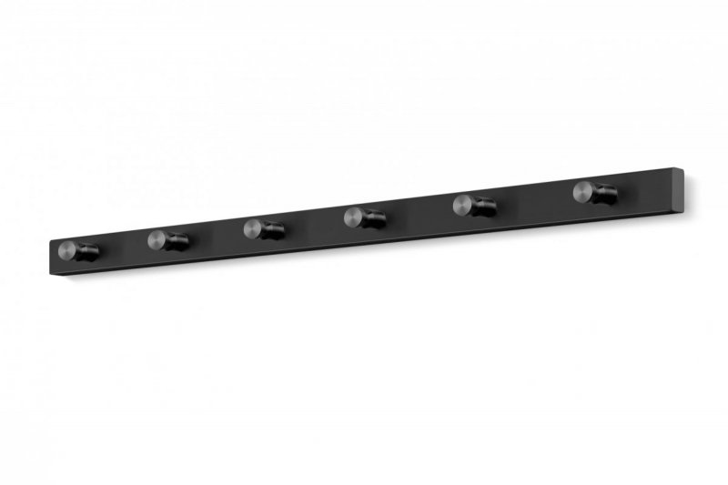 Zack ACCOLO BLACK Wieszak Ścienny 60 cm Czarny