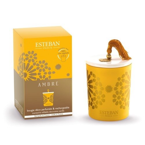 Esteban PARIS Świeca Zapachowa 180 g Dekoracyjna / Zapach Ambre