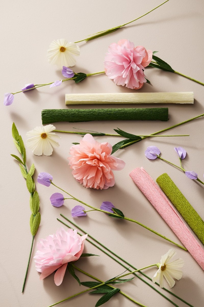 Printworks PAPER FLORIST Zestaw Kwiatów z Bibuły / Zestaw Kreatywny