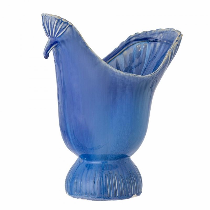 Bloomingville WYLIE Wazon do Kwiatów 29 cm / Niebieski