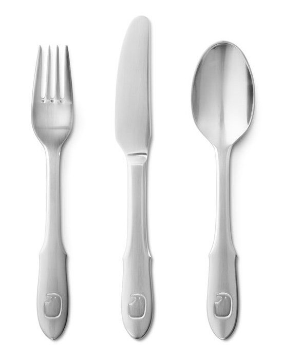 Georg Jensen ELEPHANT Sztućce dla Dzieci 3 El. / Srebrne