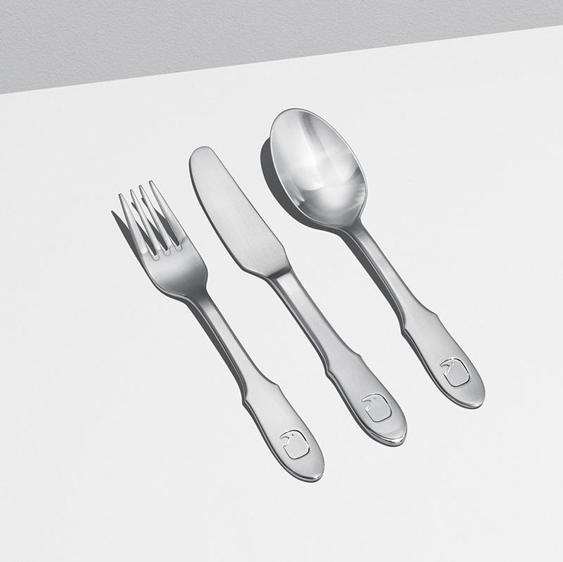 Georg Jensen ELEPHANT Sztućce dla Dzieci 3 El. / Srebrne