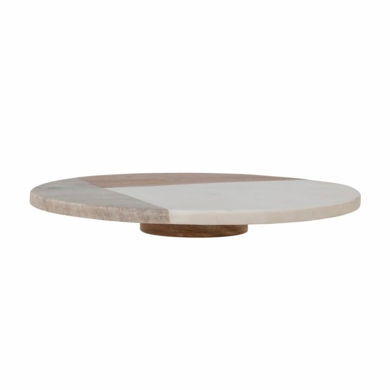 Bloomingville OLLY Drewniano Marmurowa Deska - Taca do Serwowania 30,5 cm