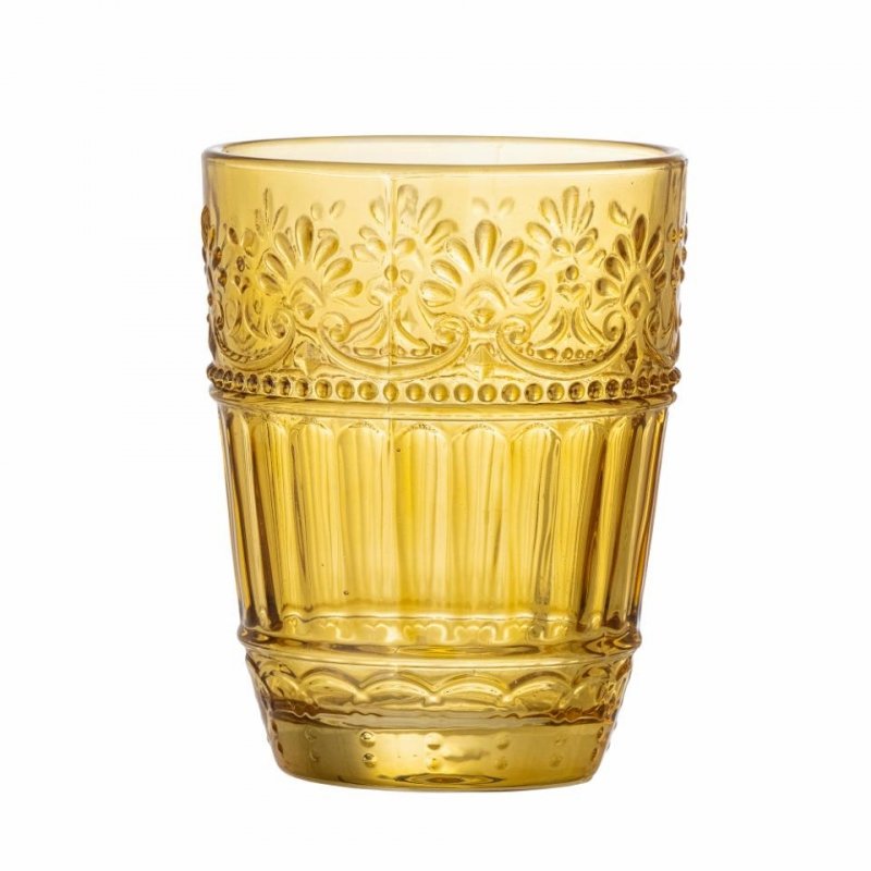 Bloomingville FEYZA Szklanki do Napojów 260 ml 6 Szt. / Żółte