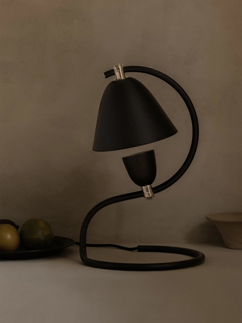 Audo KLAMPENBORG Lampa Stołowa - Biurkowa / Srebrna