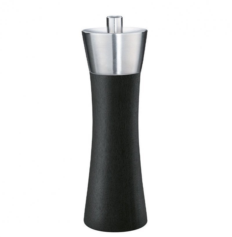 Zassenhaus AUGSBURG Drewniany Młynek do Soli 18 cm Czarny