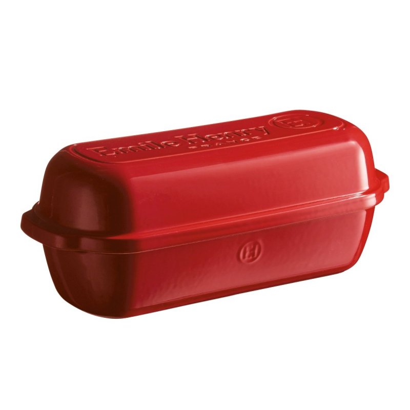 Emile Henry NATURE Ceramiczna Forma do Pieczenia Chleba 4,5 l Czerwona