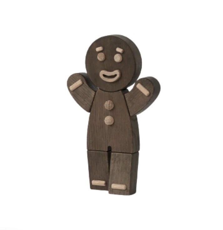 boyhood GINGERBREAD Figurka Drewniana Piernikowy Ludzik 19 cm Ciemny Dąb
