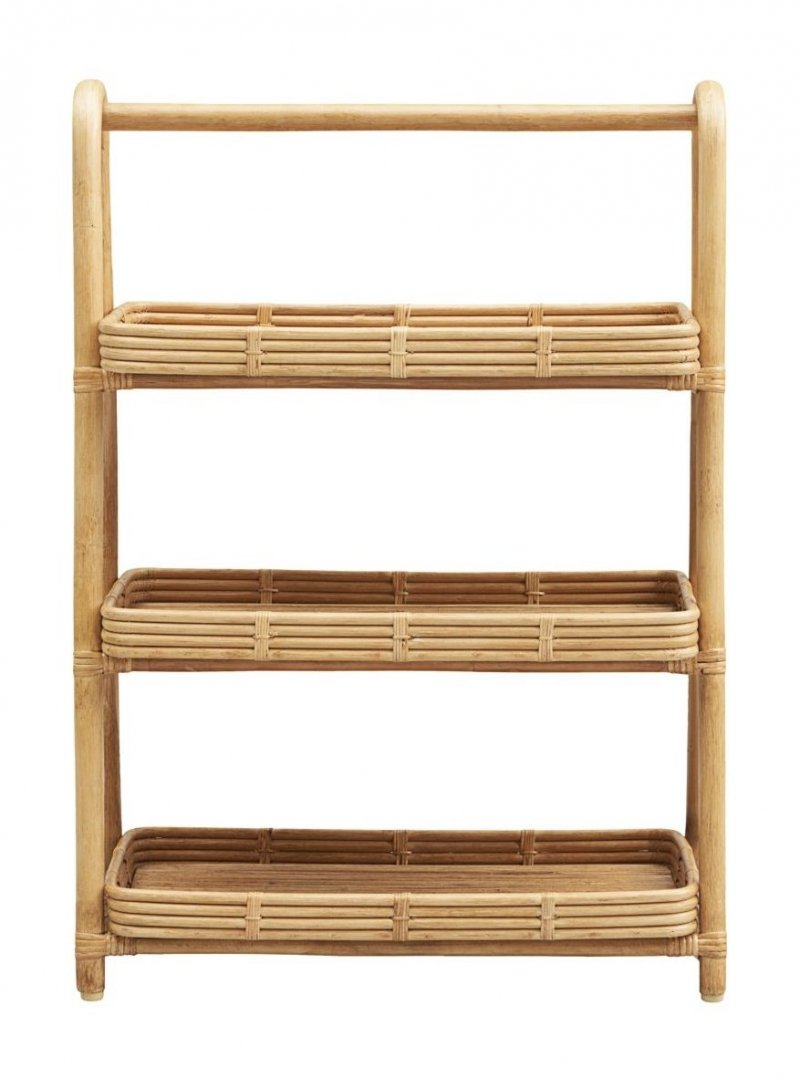 House Doctor ORGA Regał 81 cm - Organizer Rattanowy - Odcień Naturalny