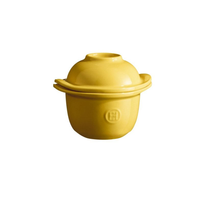 Emile Henry KITCHEN Ceramiczne Naczynie do Zapiekania i Serwowania Jajek 300 ml / Żółte