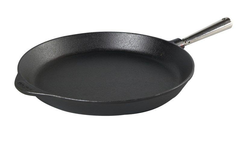 Skeppshult - Patelnia Żeliwna 36 cm - Stalowy Uchwyt