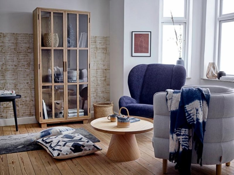 Bloomingville AURA Dzbanek z Zaparzaczem do Herbaty 1 l / Niebieski