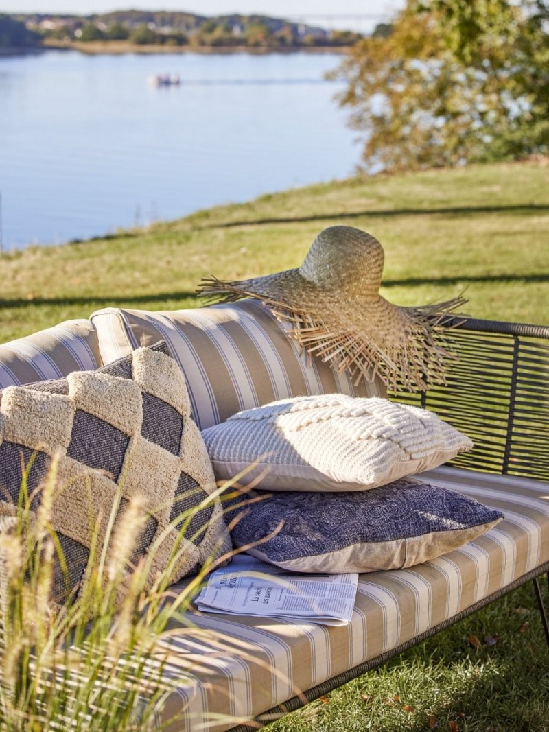 Bloomingville MUNDO Sofa Ogrodowa / Beżowo-Zielona