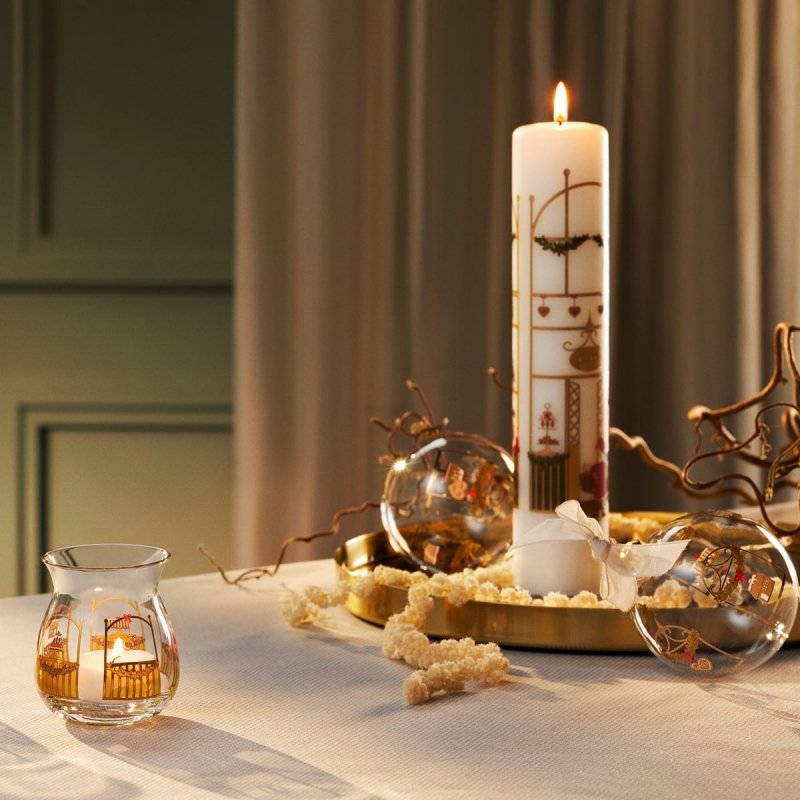 Holmegaard CHRISTMAS Świąteczny Świecznik Tealight 2 Szt. / Edycja 2023